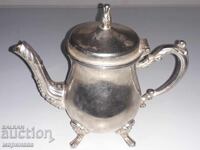 Antique Teapot. Silver-plated Bronze