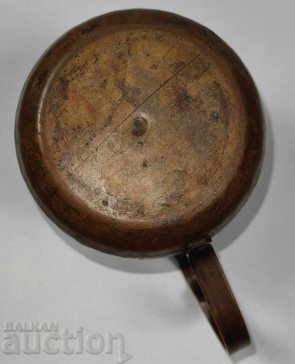 Χάλκινο τσαγιερό καφετιέρα μπρίκι μέλι δοχείο κανάτα - 6