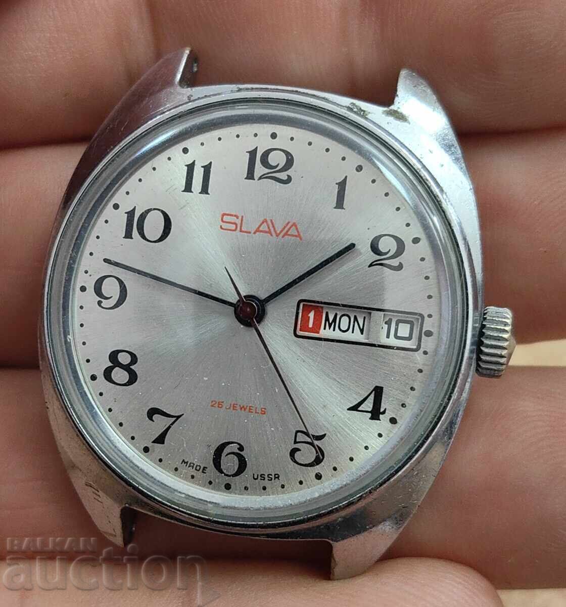 Аукцион SLAVA СЛАВА СССР МЪЖКИ ЧАСОВНИК Аукцион SLAVA СЛАВА СССР МЪЖКИ ЧАСОВНИК