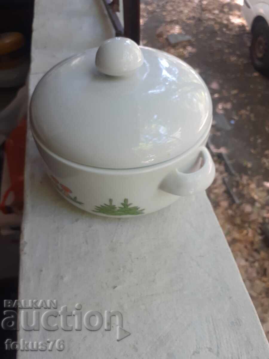 Old small children's soup bowl - Bulgarian porcelain with price 49.00 BGN | € 25.05