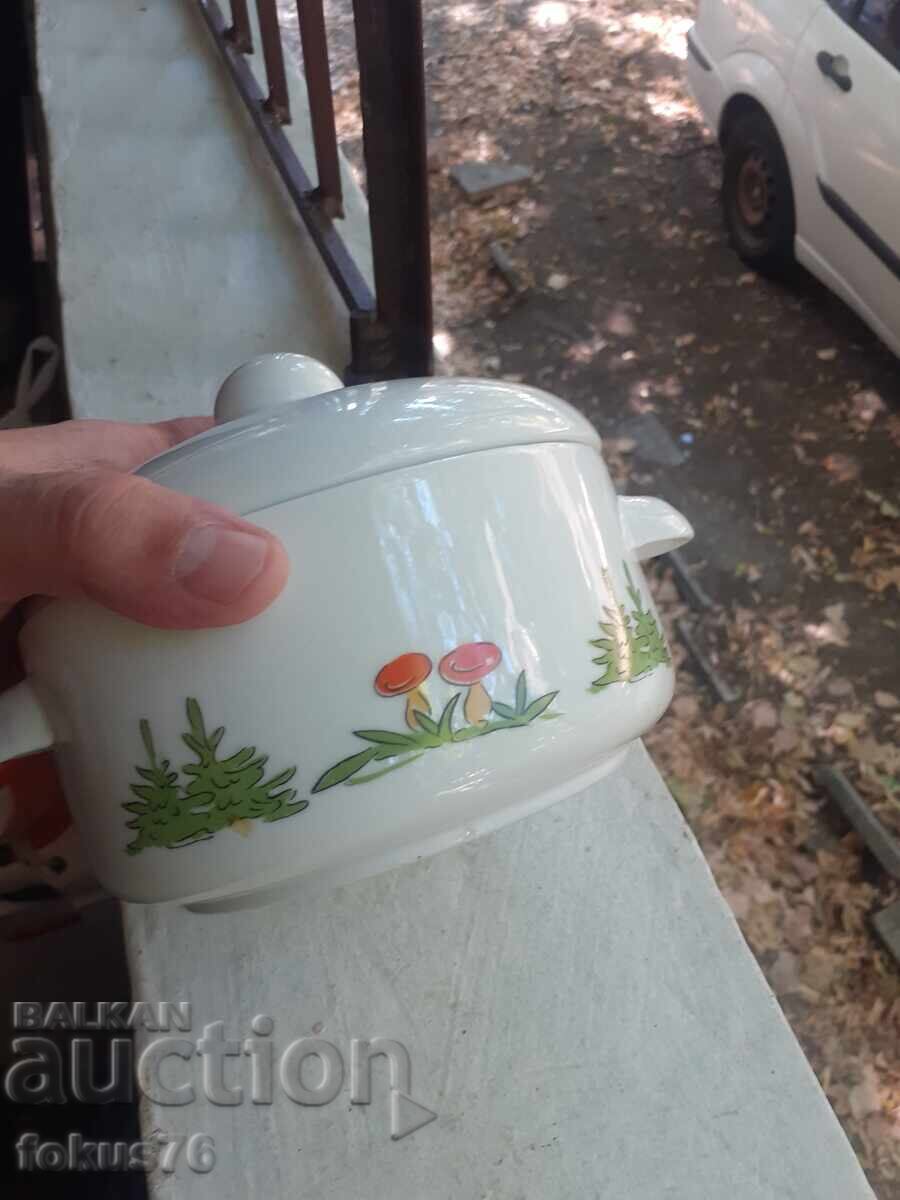 Auction  Old small children's soup bowl - Bulgarian porcelain