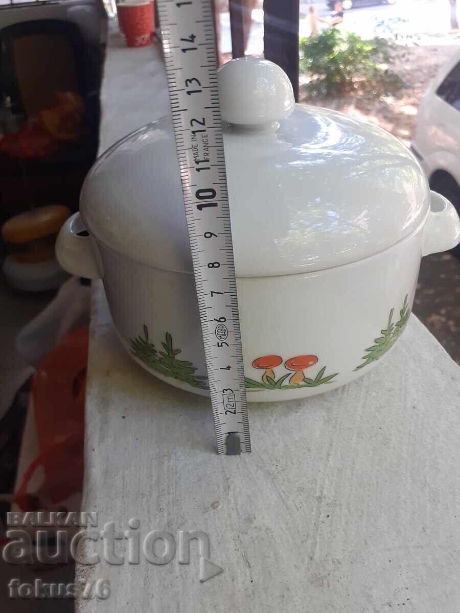 Old small children's soup bowl - Bulgarian porcelain - 7