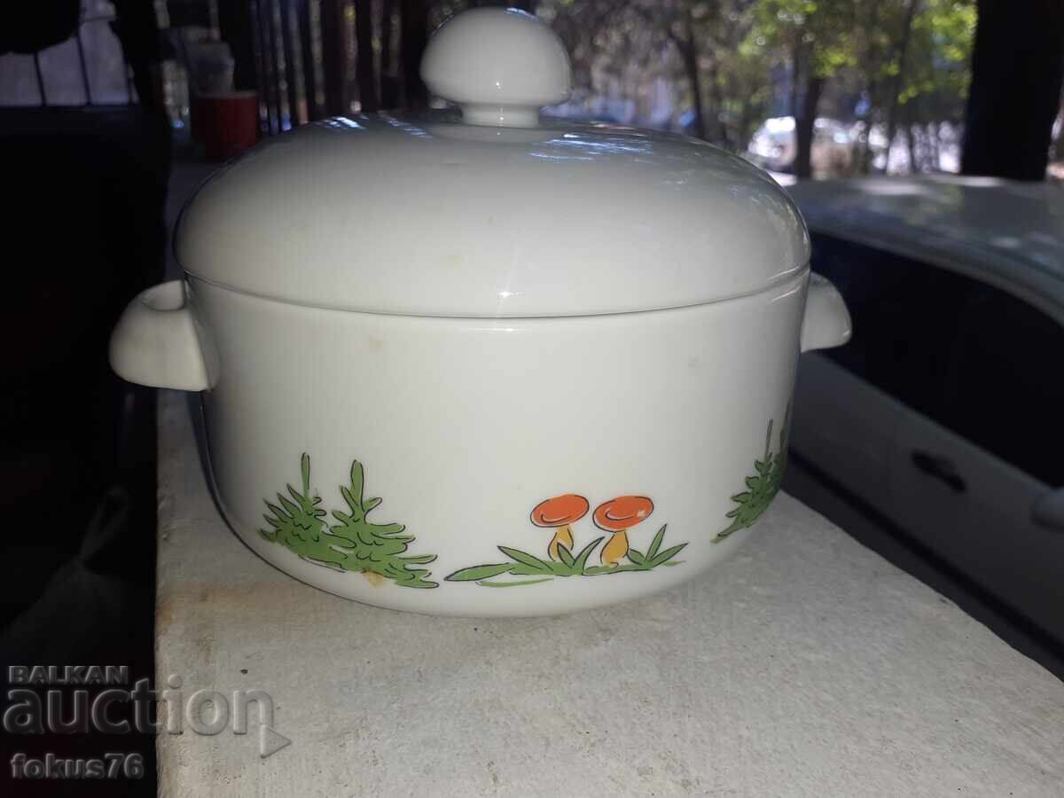 Old small children's soup bowl - Bulgarian porcelain