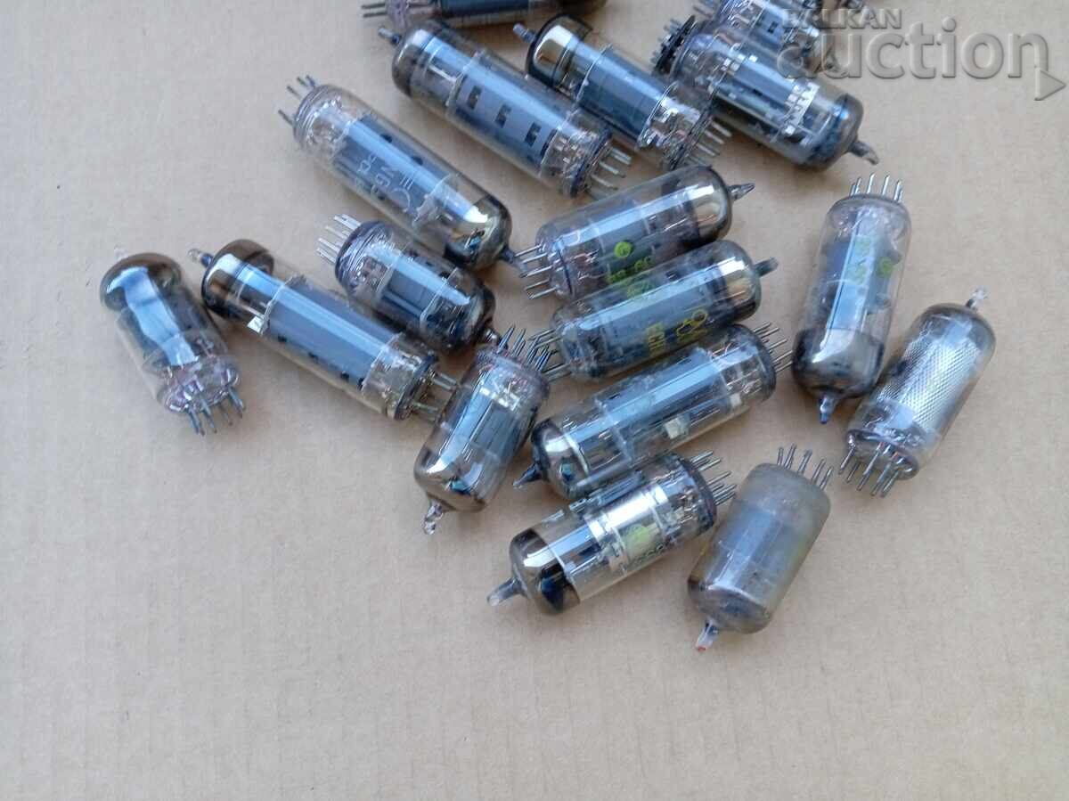 Retro radio tubes lot scrap gold rhodium with price 41.00 BGN | € 20.96