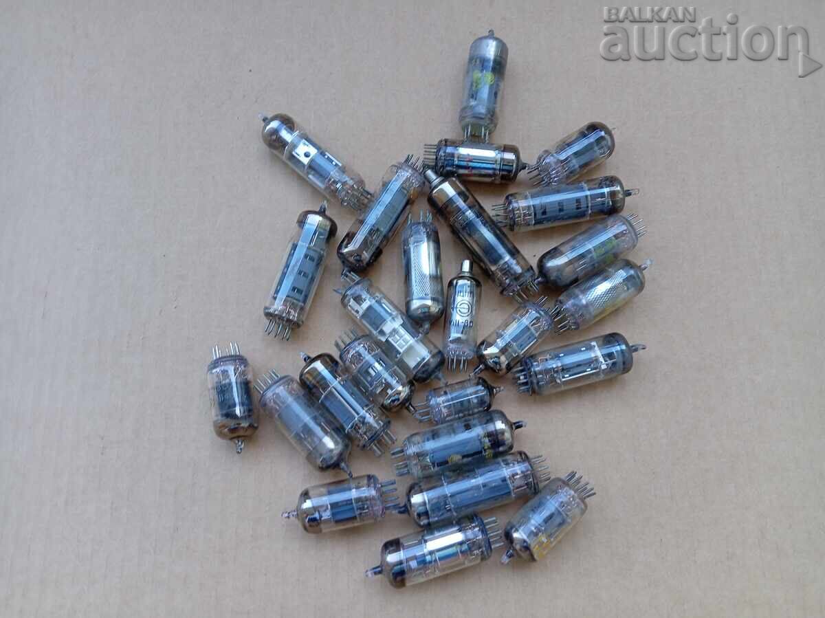 Retro radio tubes lot scrap gold rhodium - 5