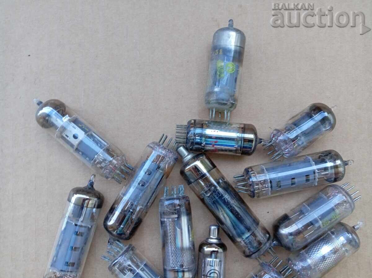 Retro radio tubes lot scrap gold rhodium - 7
