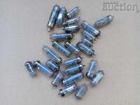 Lot de radio retro cu lămpi, aur de rebut, rodiu