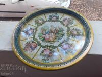 Tavă metalică din perioada socialistă