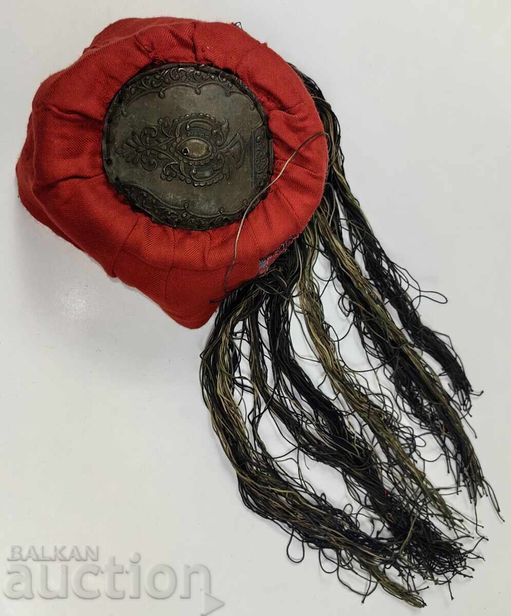 HAT WITH POM-POM FOR NATIONAL COSTUME with price 79.00 BGN | € 40.39 HAT WITH POM-POM FOR NATIONAL COSTUME with price 79.00 BGN | € 40.39