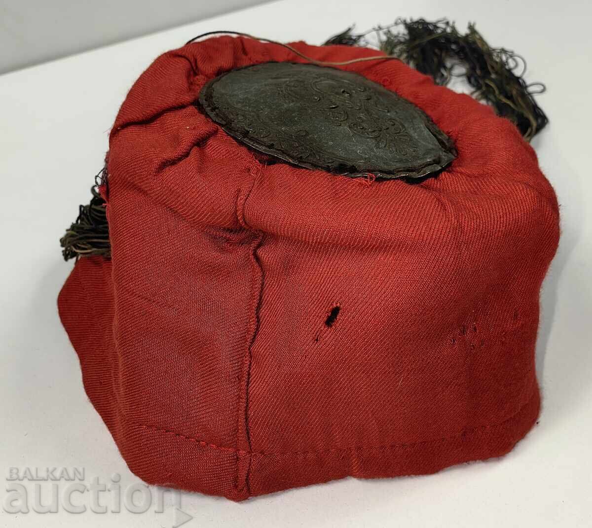 Auction HAT WITH POM-POM FOR NATIONAL COSTUME Auction HAT WITH POM-POM FOR NATIONAL COSTUME