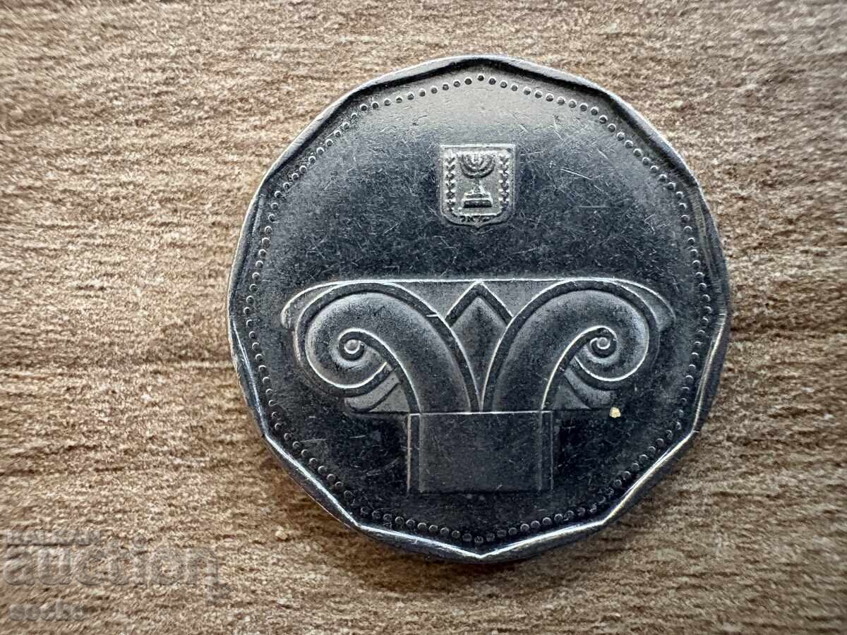 Израел - 5 нови шекела (1990) с цена 2.15 лв. | € 1.10