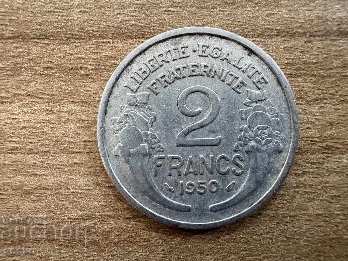 Franța - 2 franci (1950) Franța - 2 franci (1950)