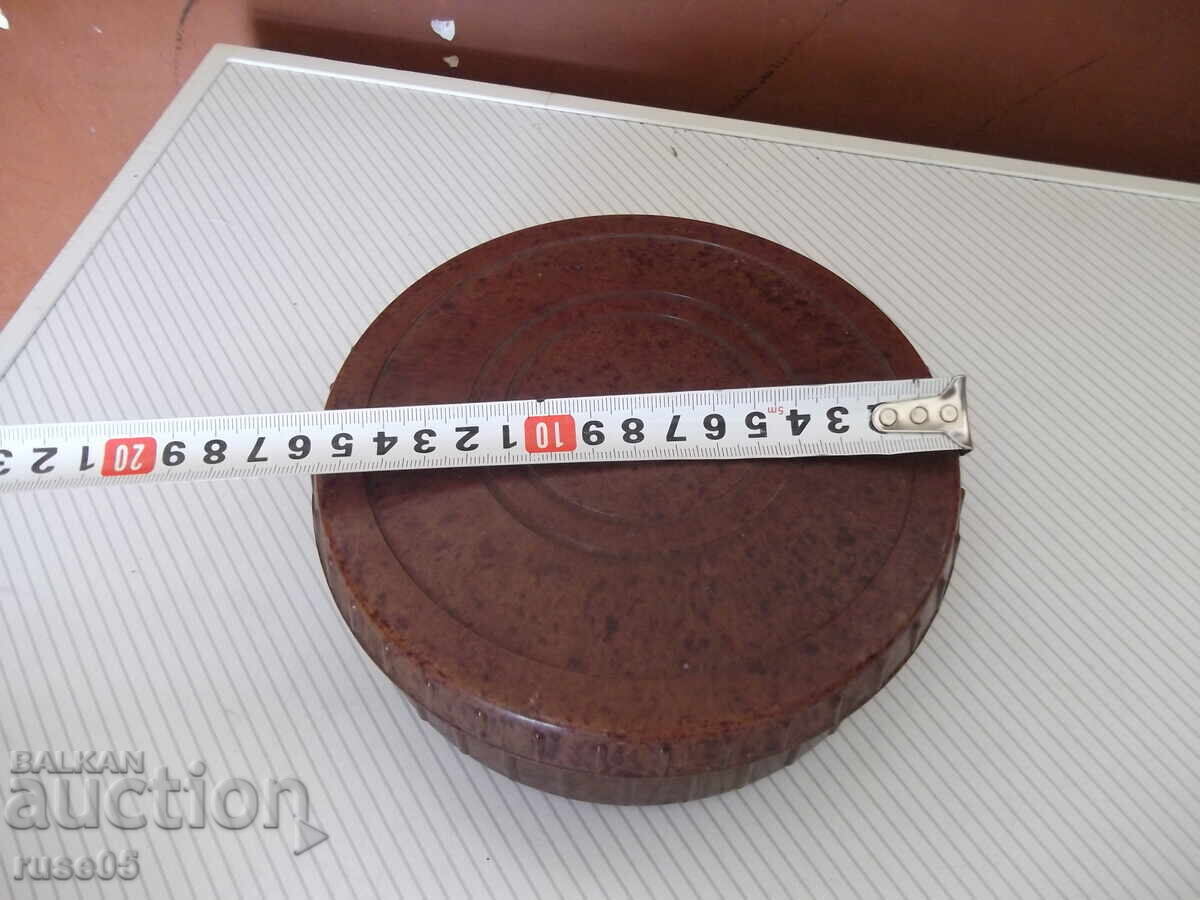 Cutie rotundă veche din bachelită - 6