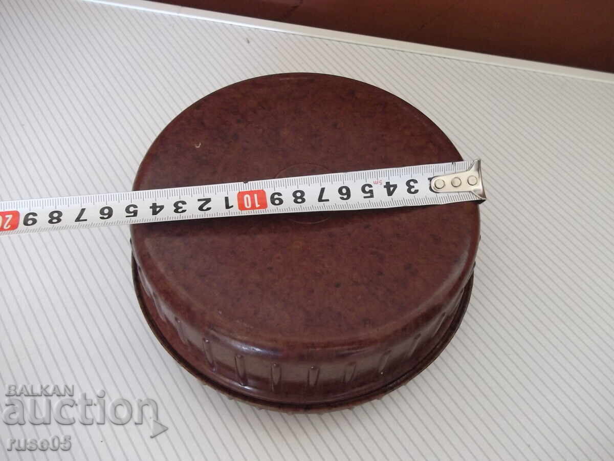 Cutie rotundă veche din bachelită - 7