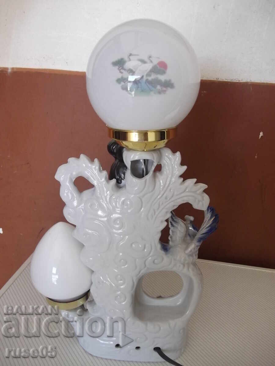 Lampă "Fată cântând la flaut" din porțelan - 6