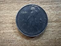 Italy - 50 Lire (1991)