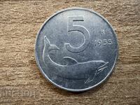 Italy - 5 Lire (1955)