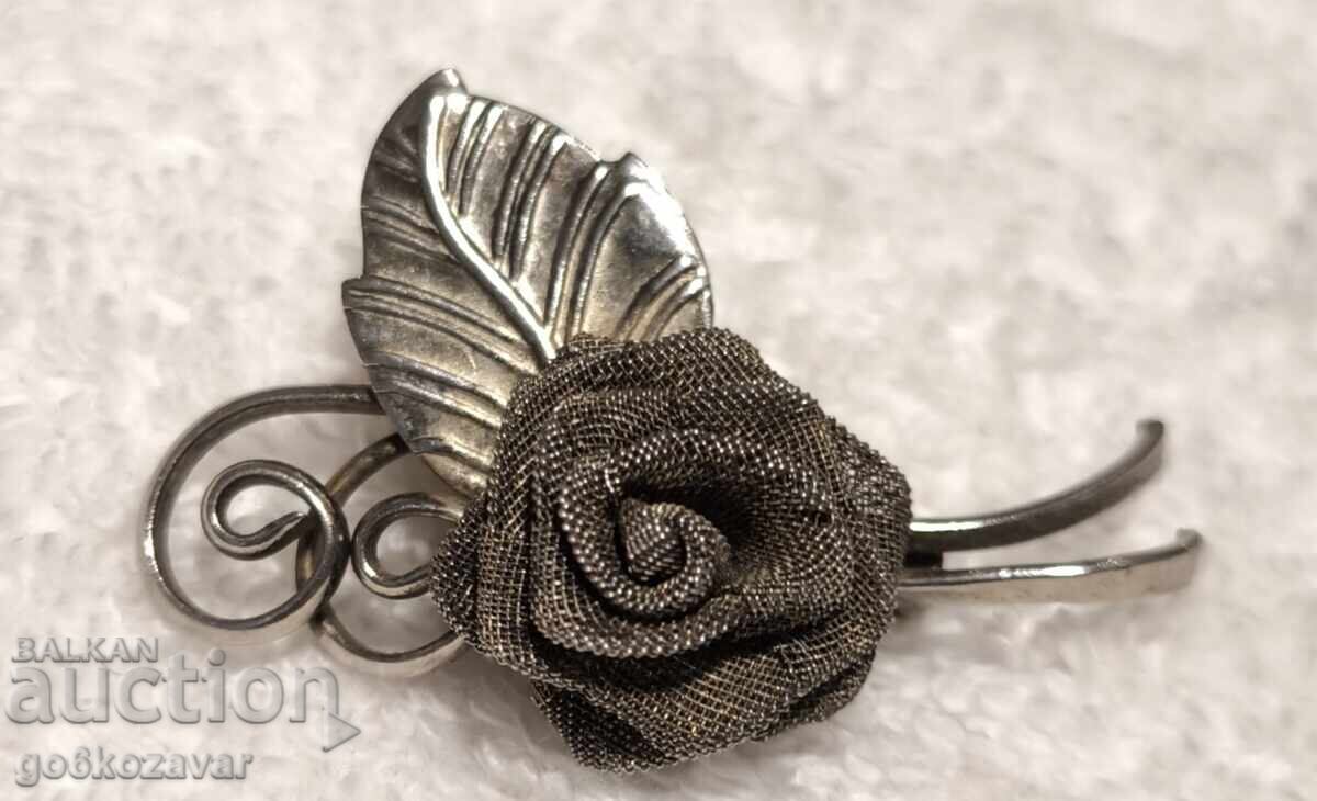 Ρετρό μεταλλική καρφίτσα Ρόδο !