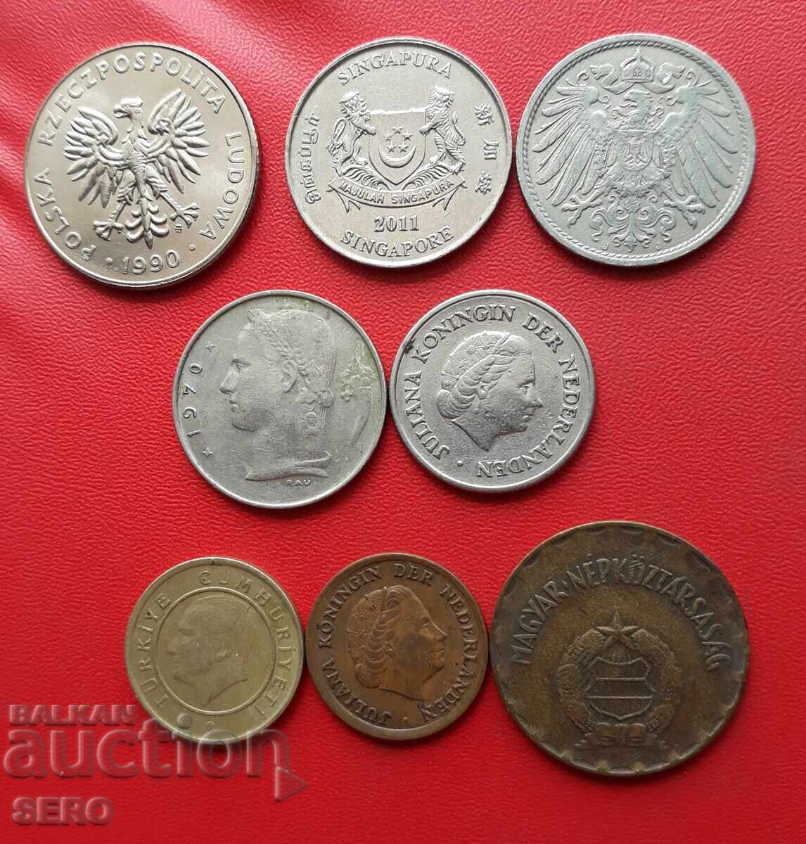 Mixed lot of 8 coins with price 1.00 BGN | € 0.51