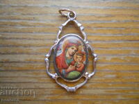 Gold-plated pendant "Virgin Mary with the Child"