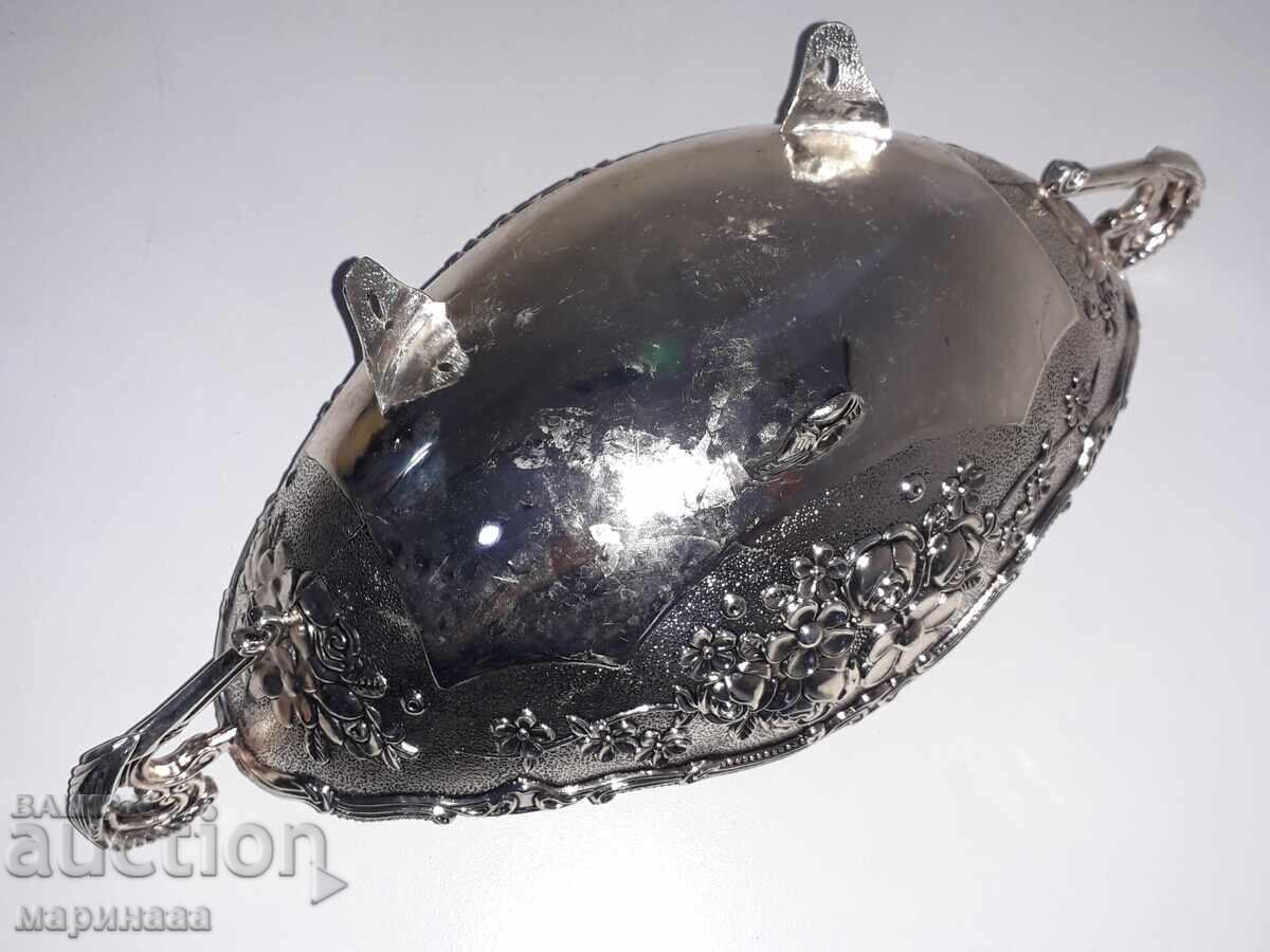 FRUCTIERĂ VECHE. ARGINTAT ZAMAC - 6