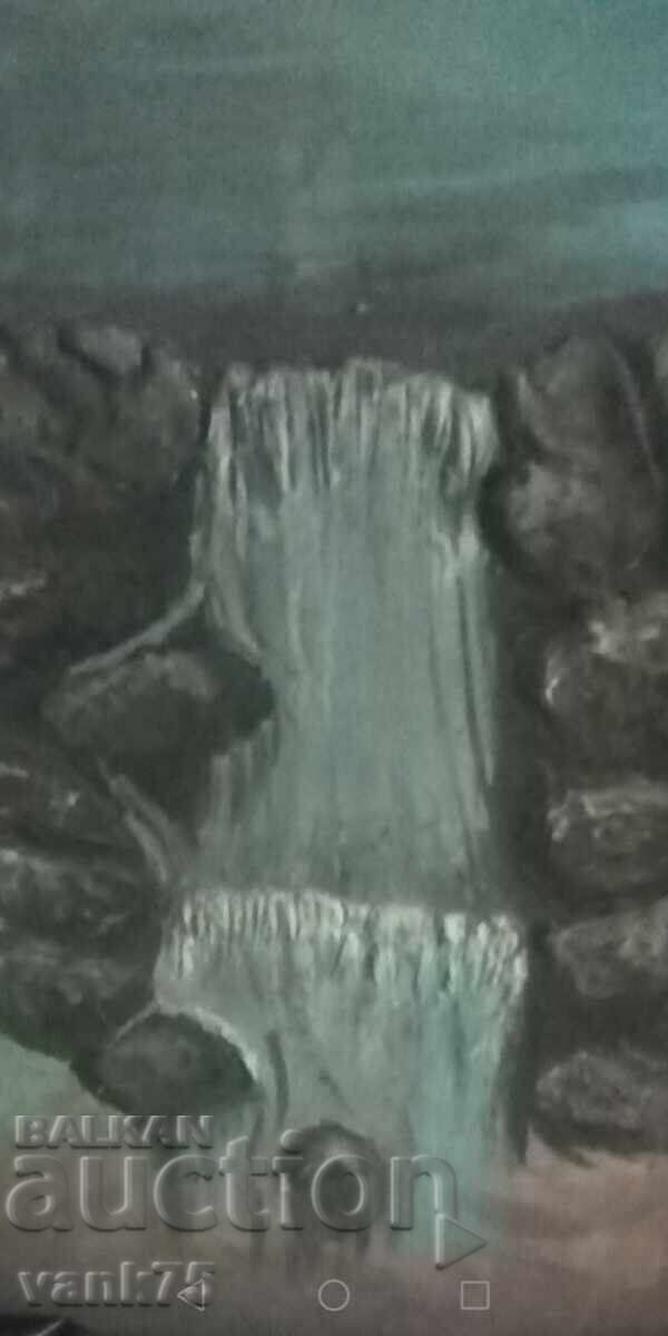 Ζωντανός καταρράκτης 3D μεγάλη εικόνα με Υποστρώμα σε καμβά με τιμή 15.00 BGN | € 7.67 Ζωντανός καταρράκτης 3D μεγάλη εικόνα με Υποστρώμα σε καμβά με τιμή 15.00 BGN | € 7.67