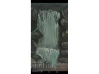 Ζωντανός καταρράκτης 3D μεγάλη εικόνα με Υποστρώμα σε καμβά