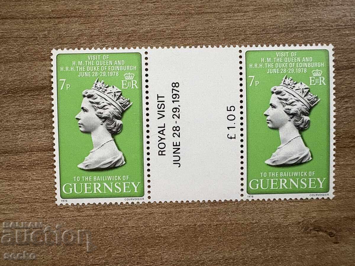 Гърнзи - Посещение на кралската двойка (1978) MNH