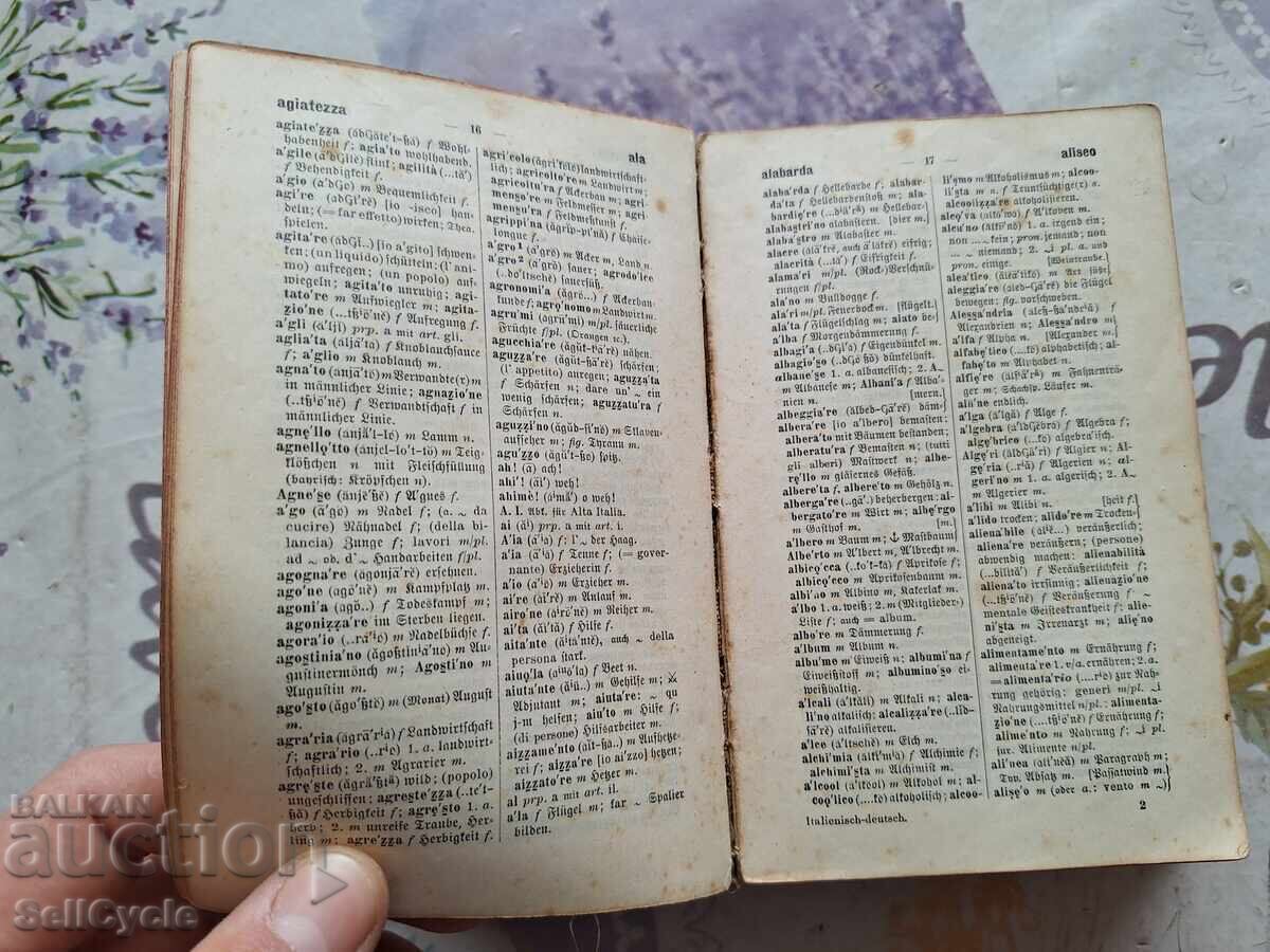 Auction  ✅ITALIAN-GERMAN DICTIONARY❗