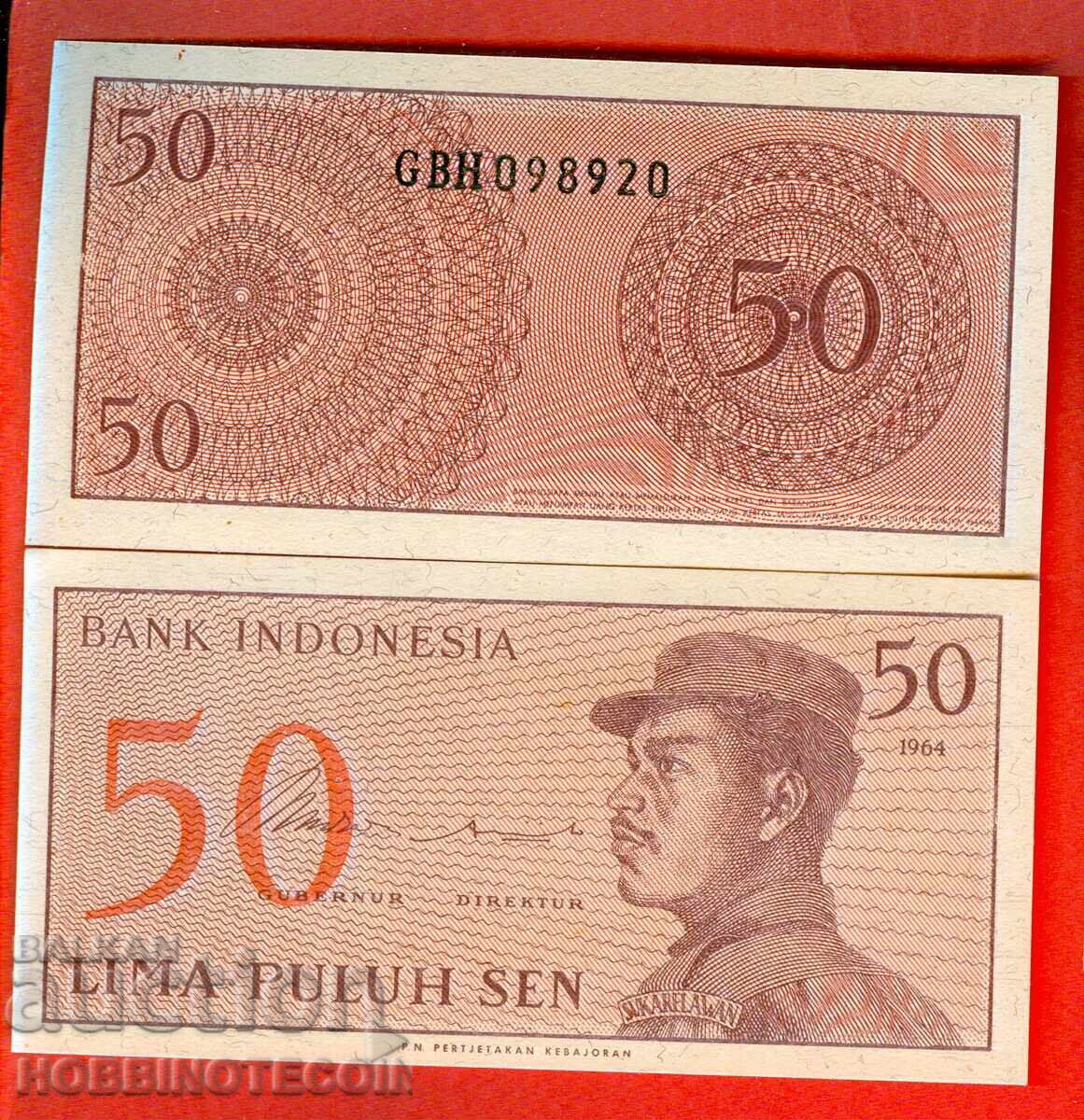 INDONESIA INDONESIA 50 issue issue 1964 NEW UNC INDONESIA INDONESIA 50 issue issue 1964 NEW UNC