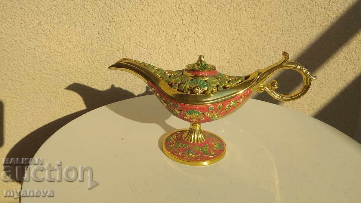 Αρωματικό, στιβαρό, μεταλλικό, σμαλτωμένο φωτιστικό - 5