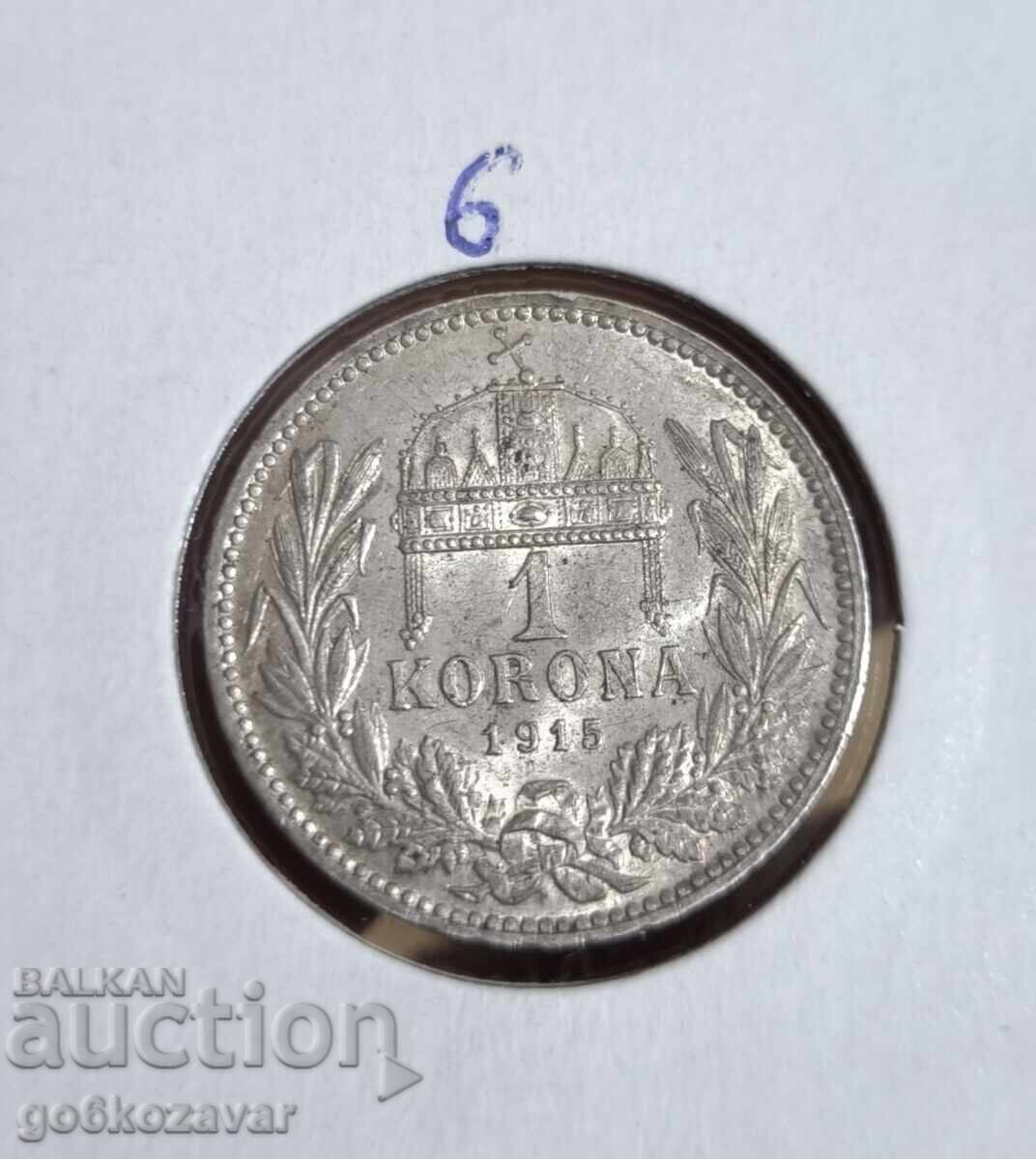 Auction Hungary 1 Korona 1915 Silver! UNC Auction Hungary 1 Korona 1915 Silver! UNC