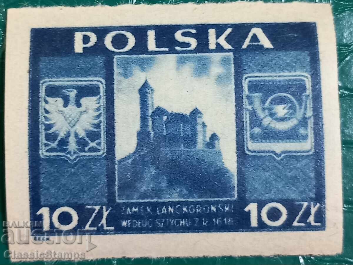 Καθαρό γραμματόσημο μη οδοντωτό Πολωνία 1946 Καθαρό γραμματόσημο μη οδοντωτό Πολωνία 1946