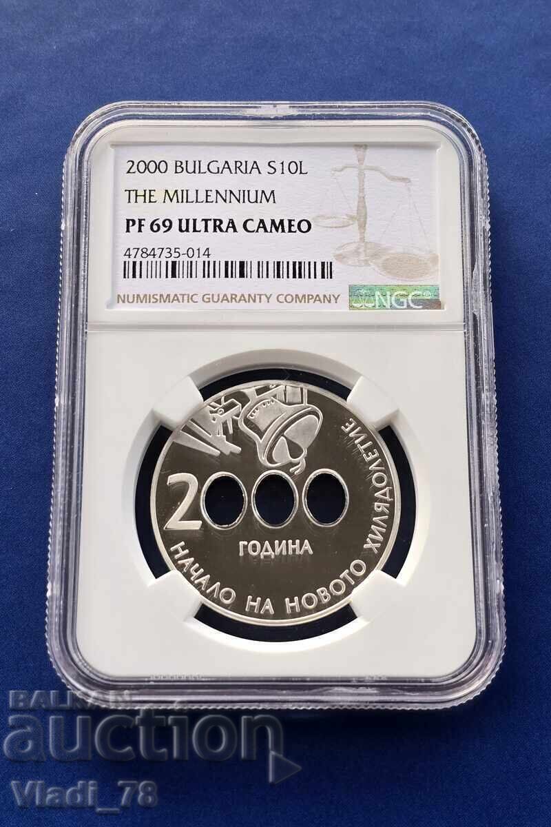 10 Leva 2000 PF 69 Ultra Cameo 69 NGC 10 Leva 2000 PF 69 Ultra Cameo 69 NGC