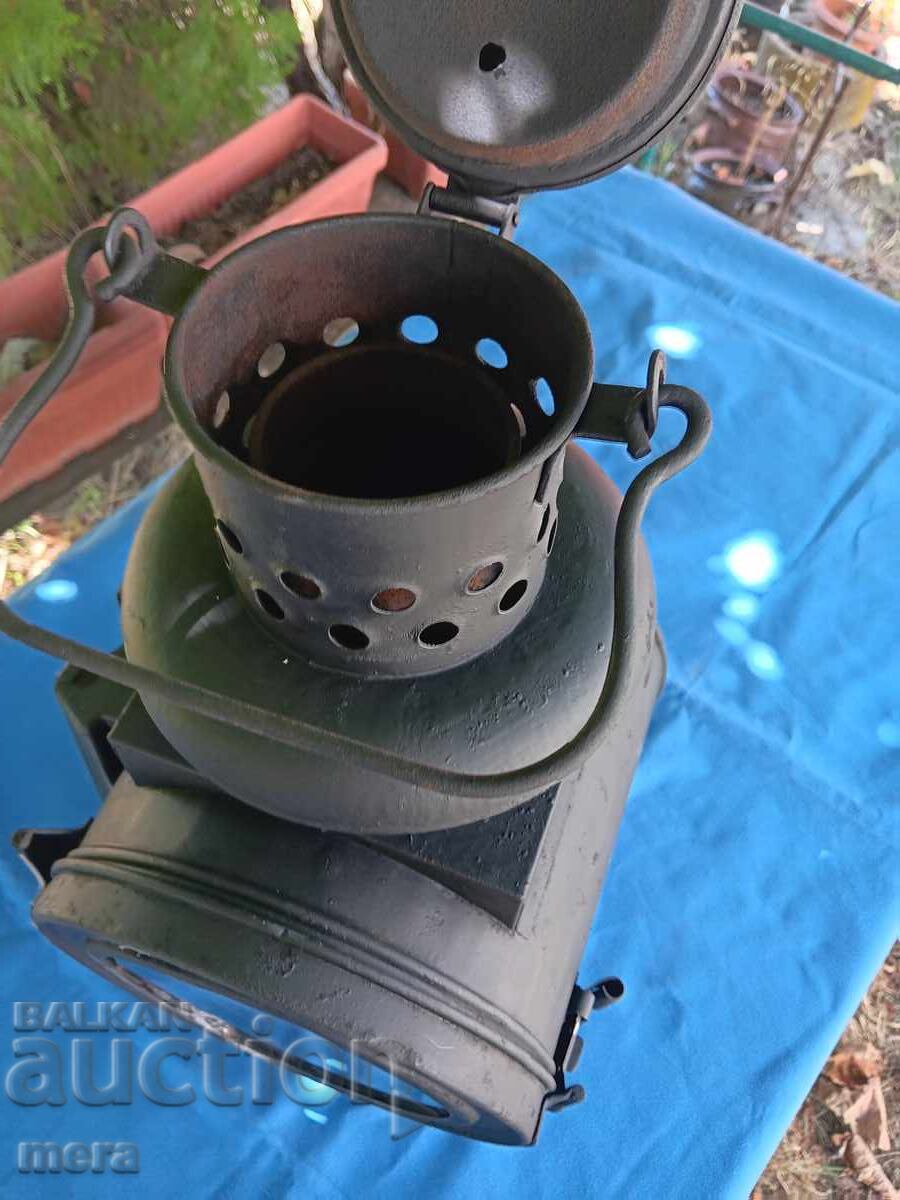 Lampă de gaz de transport veche, mare - 5