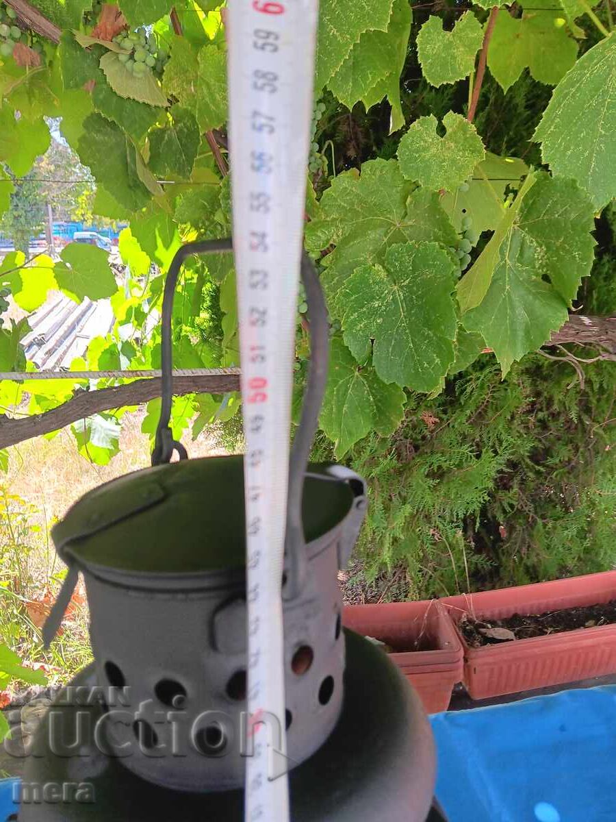 Lampă de gaz de transport veche, mare - 6