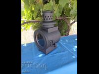 Lampă de gaz de transport veche, mare