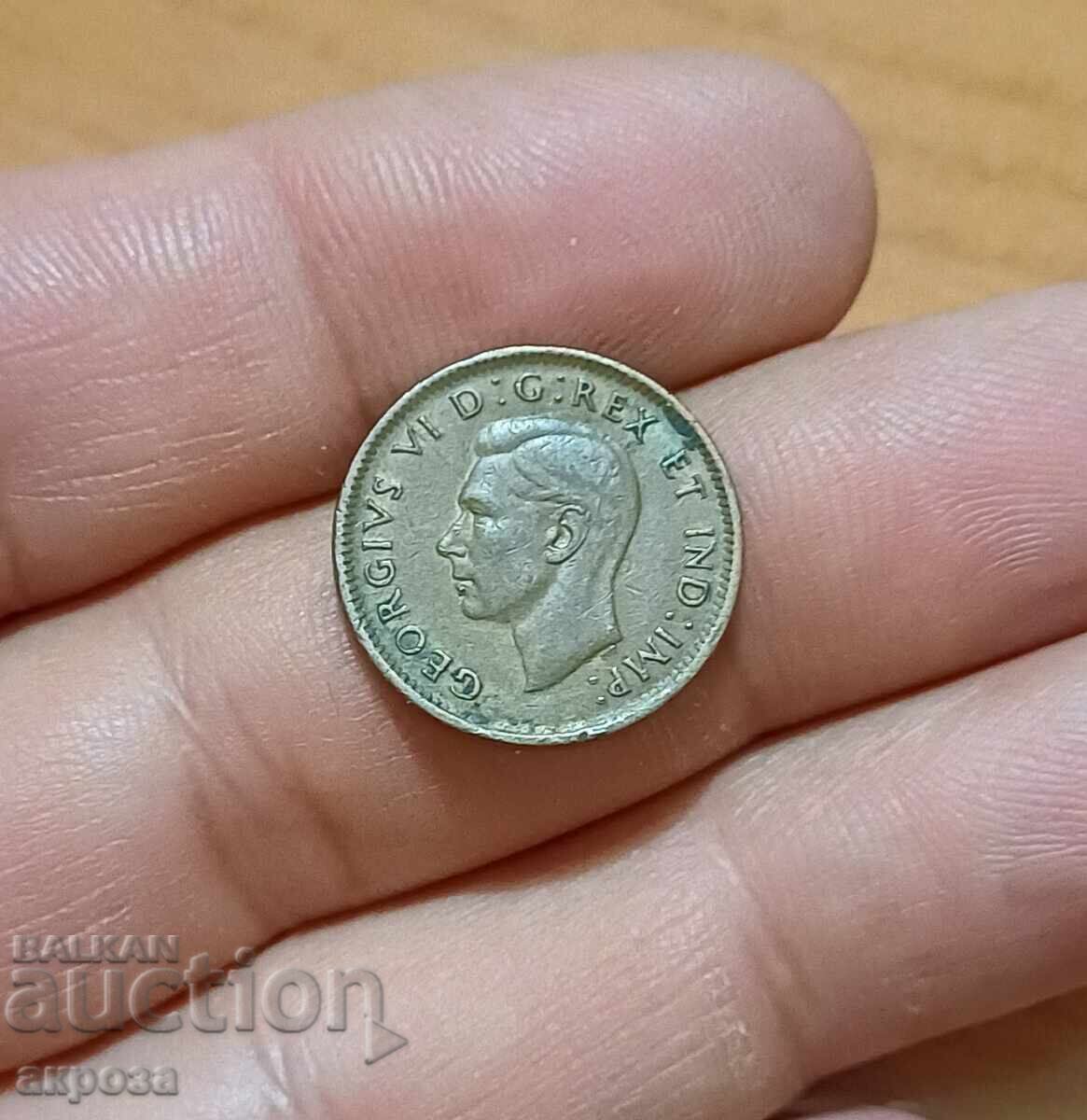 1 σεντ Καναδά 1944 με τιμή 2.50 BGN | € 1.28 1 σεντ Καναδά 1944 με τιμή 2.50 BGN | € 1.28