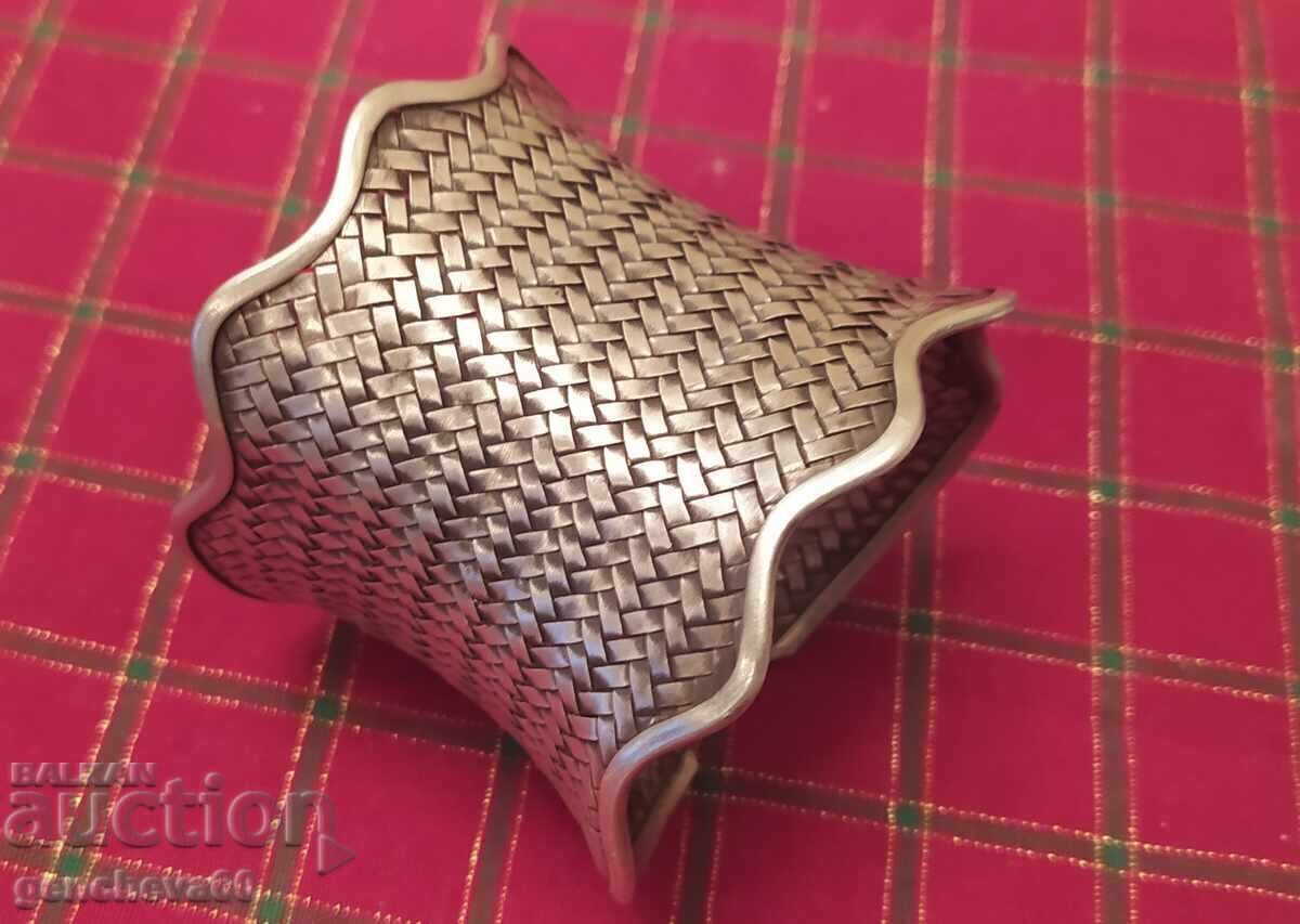 Licitație Brățară argint veche, autentică, de artizanat, 73g