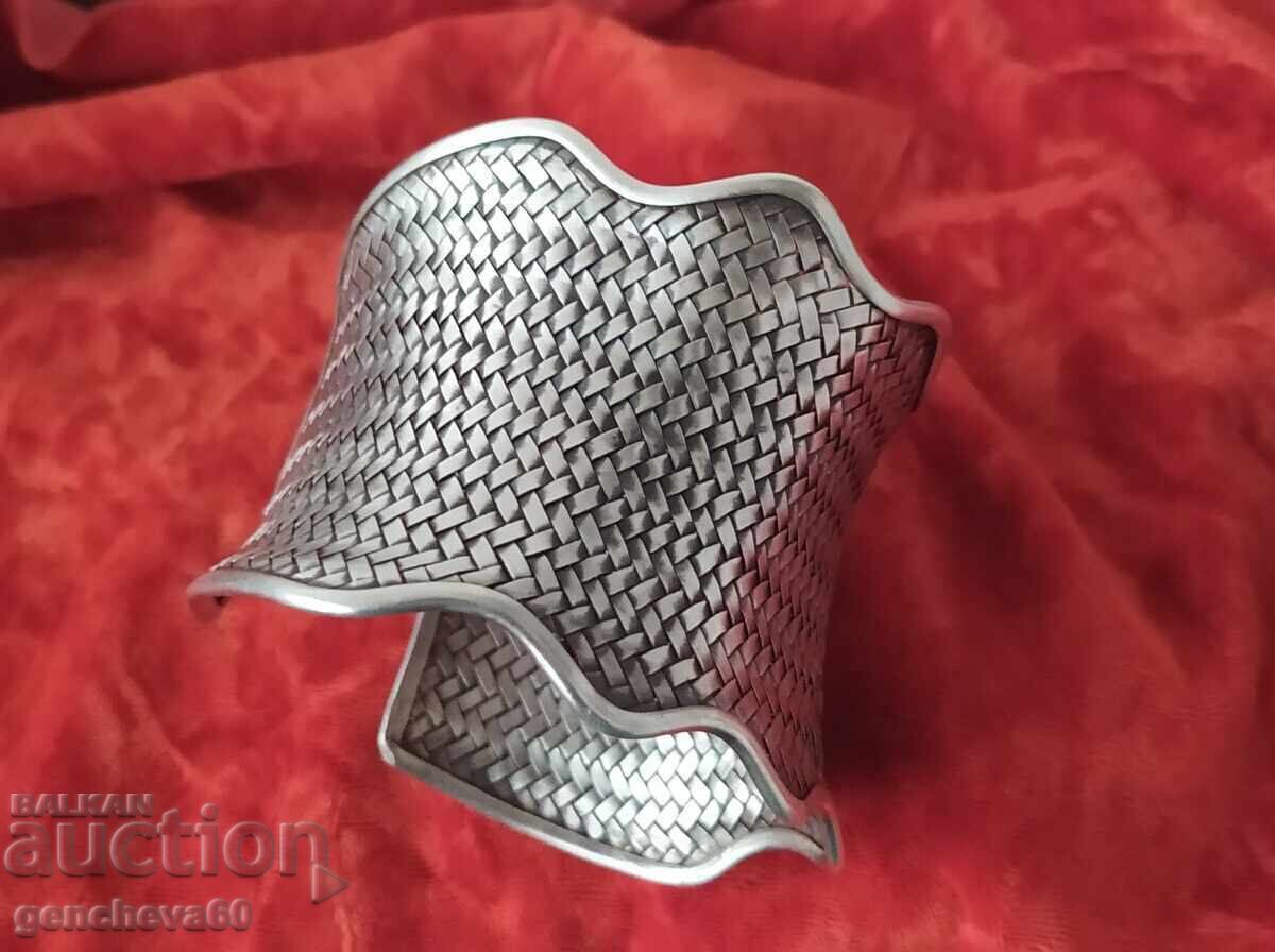 Livrarea Brățară argint veche, autentică, de artizanat, 73g