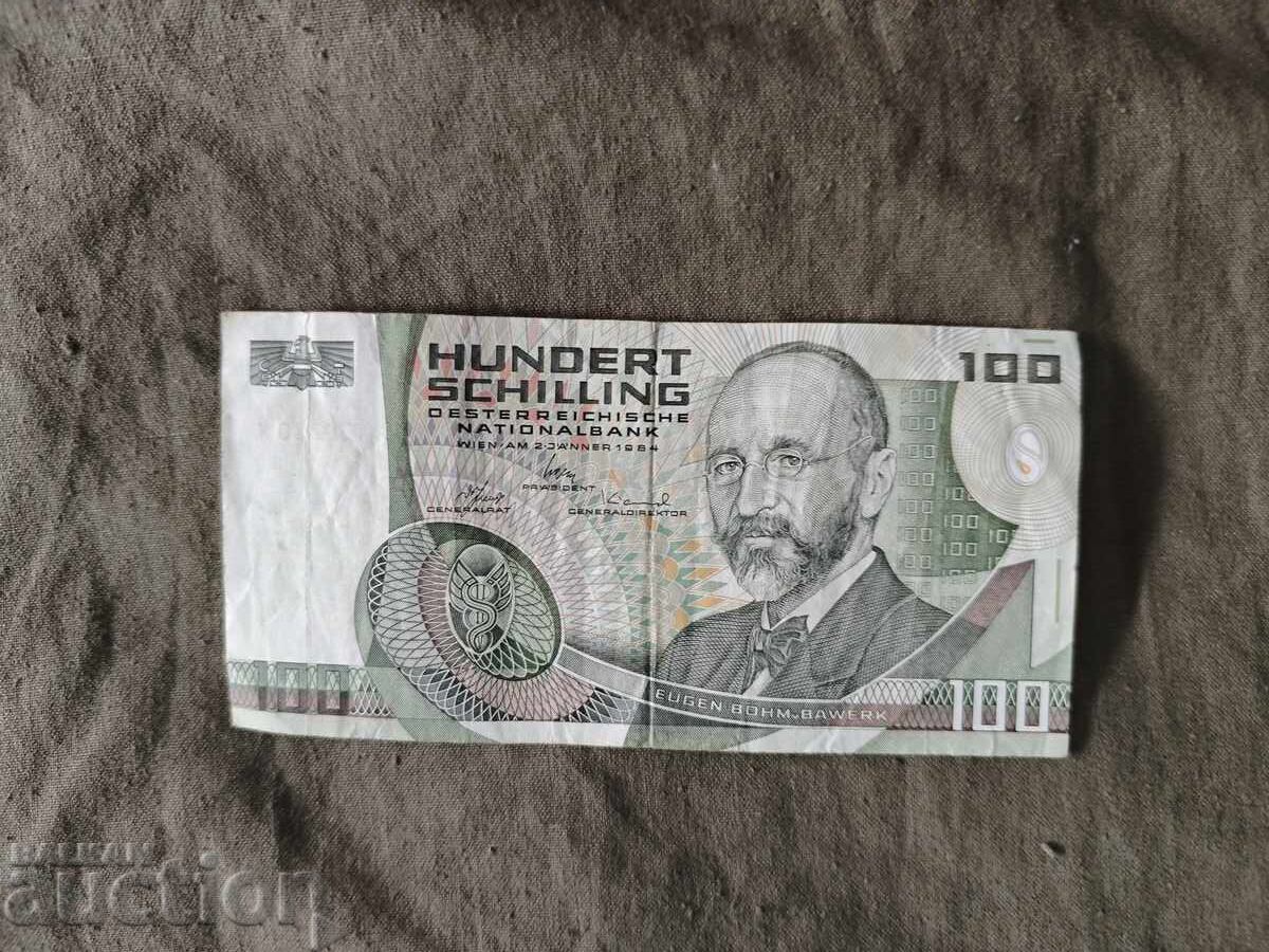 100 șilingi Austria 1984