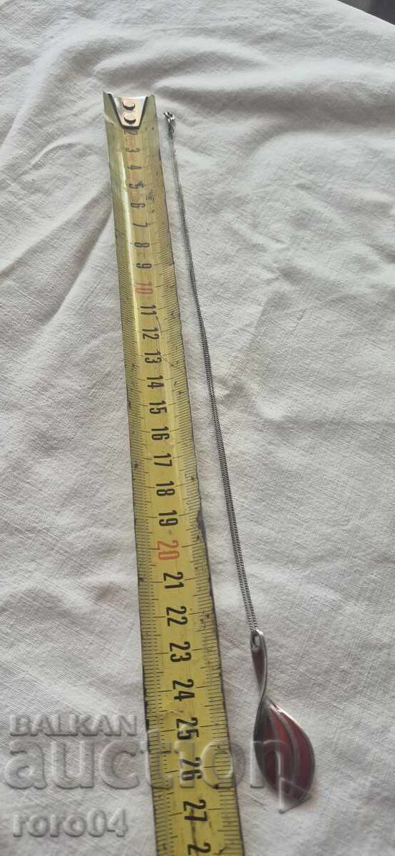 LANȚ ARGINT CU PENDANT MARE - 925 - 6