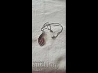 SILVER CHAIN WITH LARGE PENDANT - 925