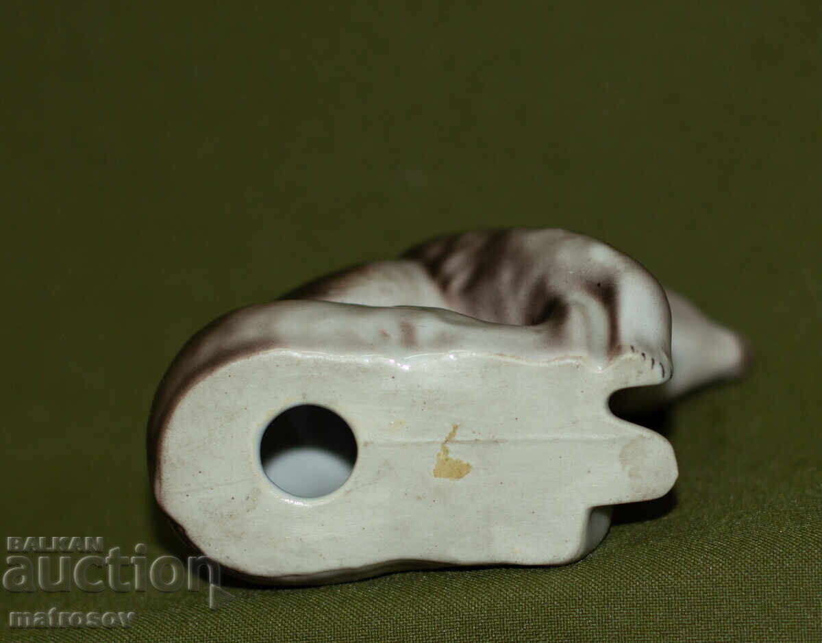 Statuetă decorativă din porțelan, reprezentând un urs - 6