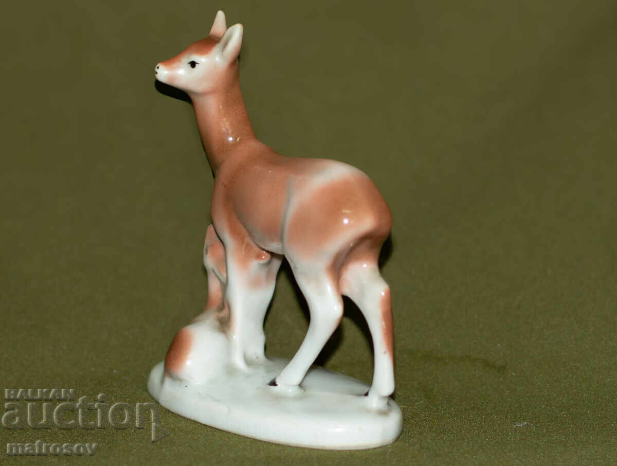 Statuetă veche de porțelan bulgărească căprioară - 5