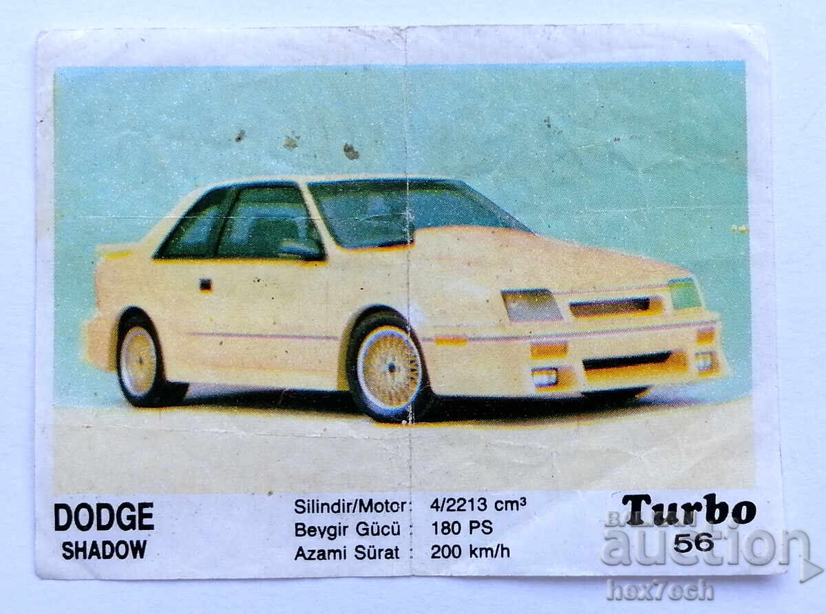 ❤️ ⭐ Picture Turbo Turbo black 56 Dodge Shadow ⭐ ❤️