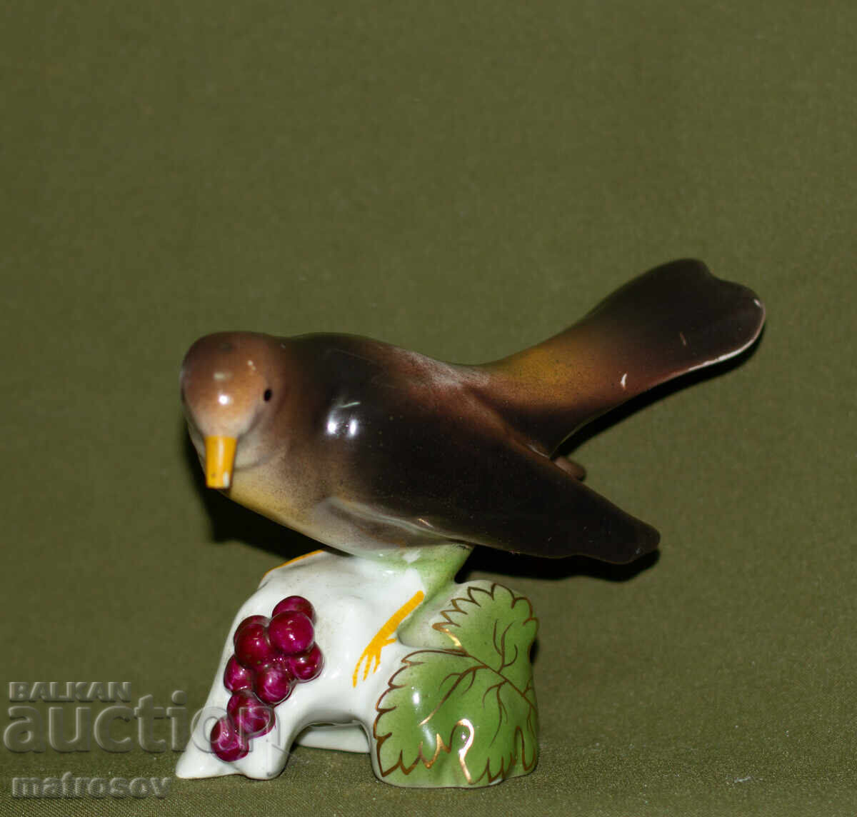 Statuetă decorativă din porțelan, pasăre