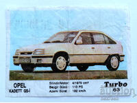❤️ ⭐ Εικόνα Turbo Τουρμπο μαύρο 63 Opel Kadett GS-i ⭐ ❤️