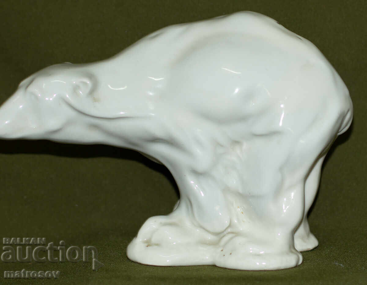 Decorative porcelain figurine of a polar bear with price 130.00 BGN | € 66.47