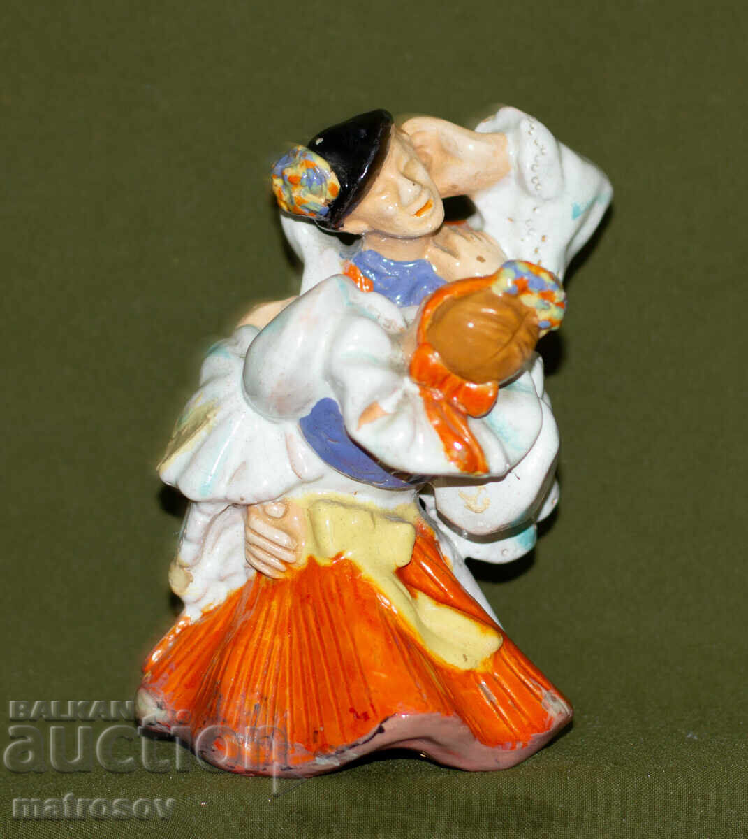 Παλιά τσέχικη πορσελάνινη φιγούρα χορευτικού ζευγαριού με τιμή 160.00 BGN | € 81.81